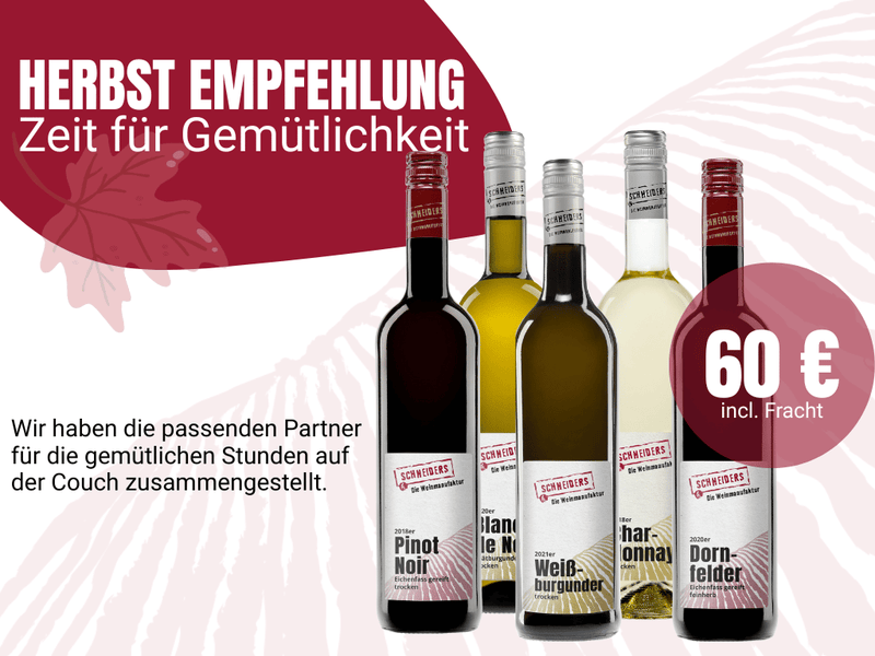 HERBST  PAKET ((6er) incl. Fracht) - Die Weinmanufaktur