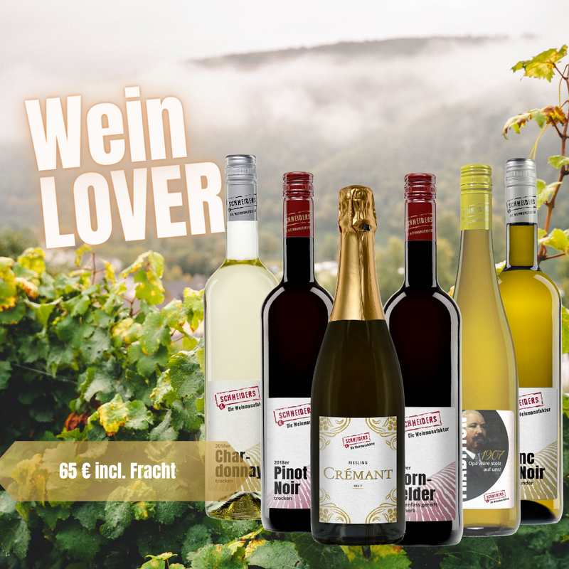 Wein LOVER- Paket (6 Flaschen/frachtfrei)