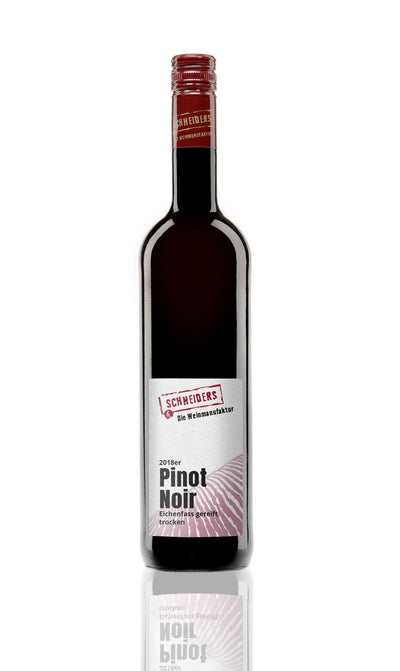 <p>2018er Pinot Noir</p>Eichenfass gereift, trocken - Die Weinmanufaktur