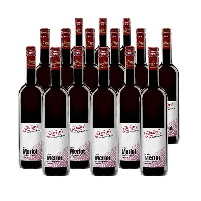 <p>2018er Merlot</p> Holzfass gereift, trocken - Die Weinmanufaktur