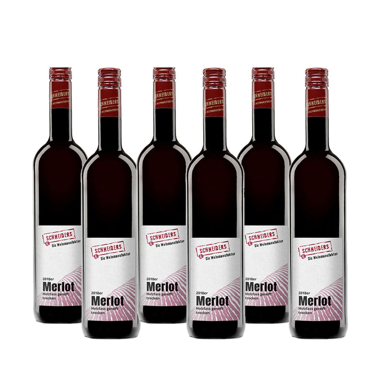 <p>2018er Merlot</p> Holzfass gereift, trocken - Die Weinmanufaktur